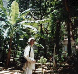 Thomas in the garden of the Cathedral of St. Thomas